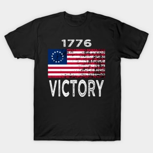 Proud USA Betsy Ross Flag Victory 1776 T-Shirt